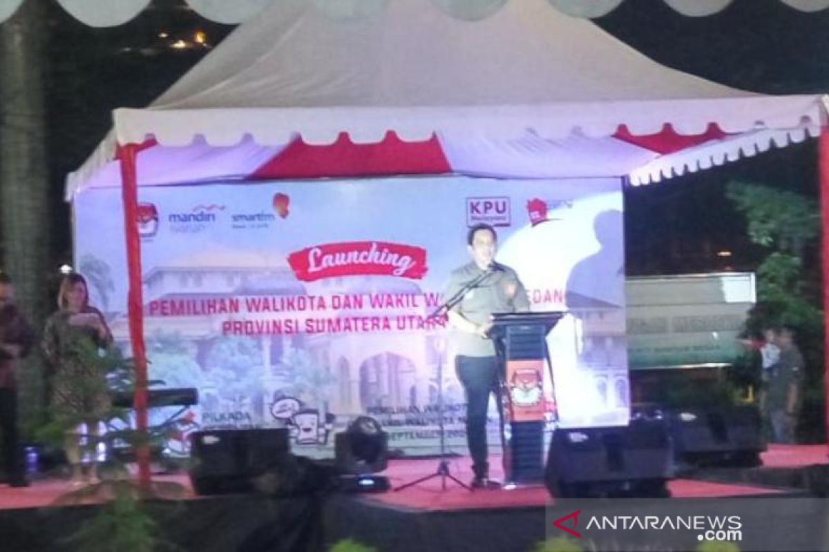 KPU Medan launching Pilkada Medan 2020