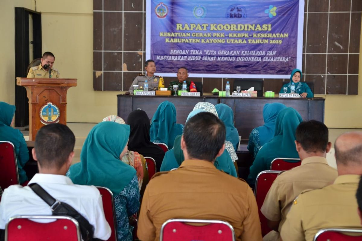 Rapat Koordinasi PKK KKBPK dan Kesehatan Kabupaten Kayong Utara