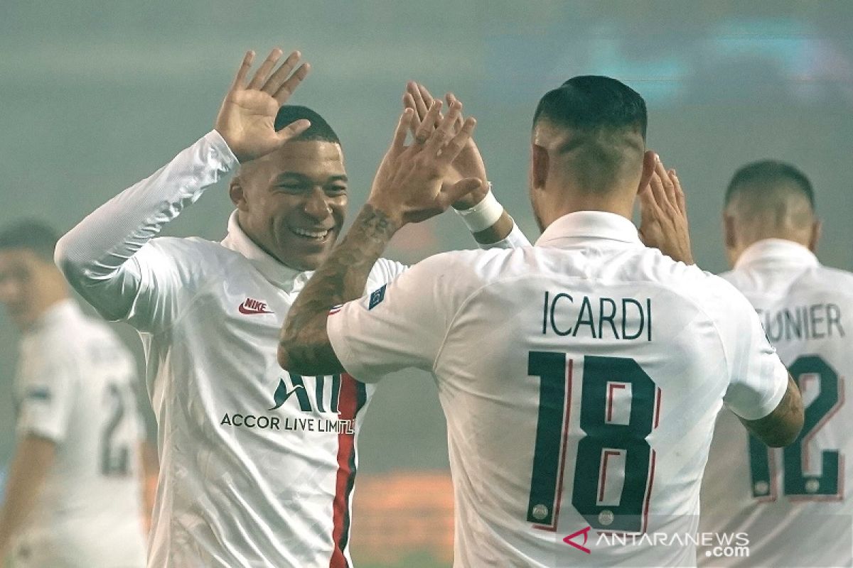 Cukur Brugge 5-0, Mbappe sumbang tiga gol Icardi dua untuk PSG