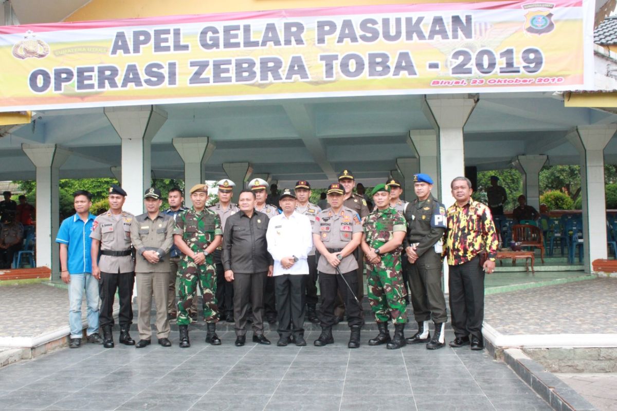 Wali Kota Binjai pimpin apel gelar pasukan Operasi Zebra Toba