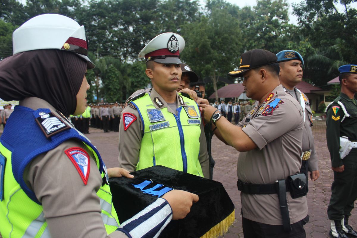 Polres Langkat gelar apel Operasi Zebra Toba