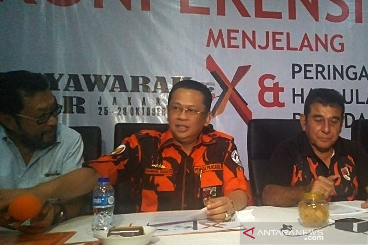 Pemuda Pancasila minta Jangan ada yang coba-coba ganggu Presiden