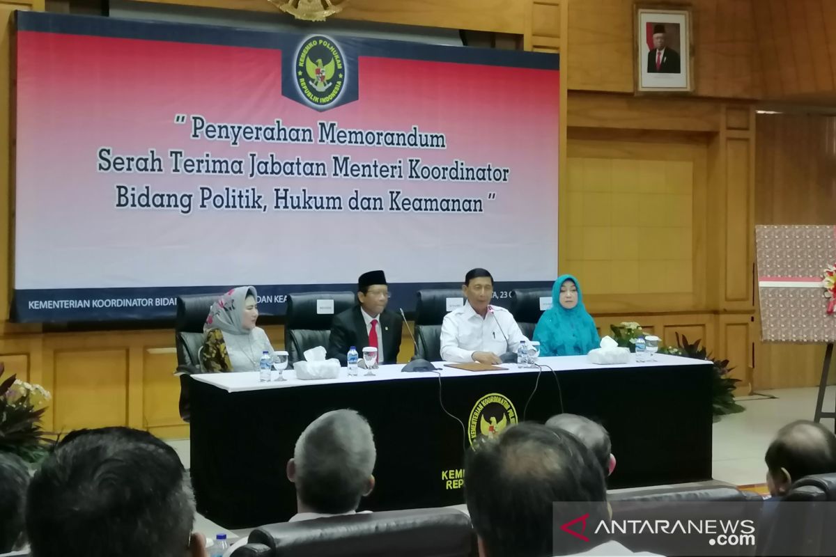 Mantan Menkopolhukam Wiranto sebut radikalisme jadi PR buat Mahfud