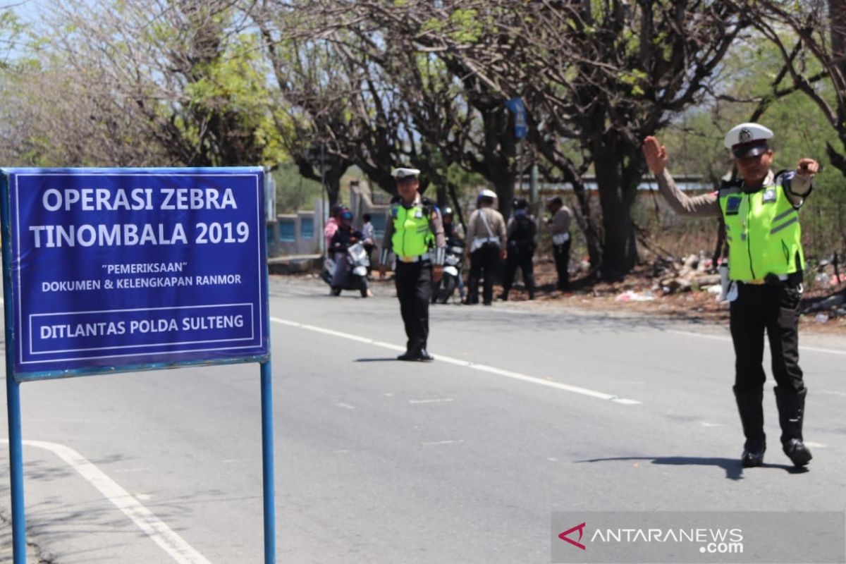 Hari pertama, Polda Sulteng menilang 435 pengendara saat Operasi Zebra