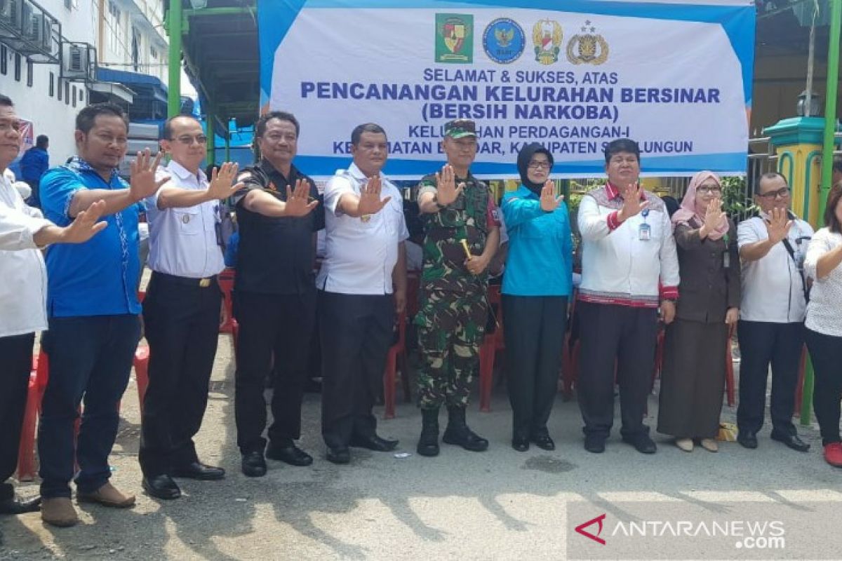 Perdagangan I Simalungun dicanangkan sebagai kelurahan bersih narkoba