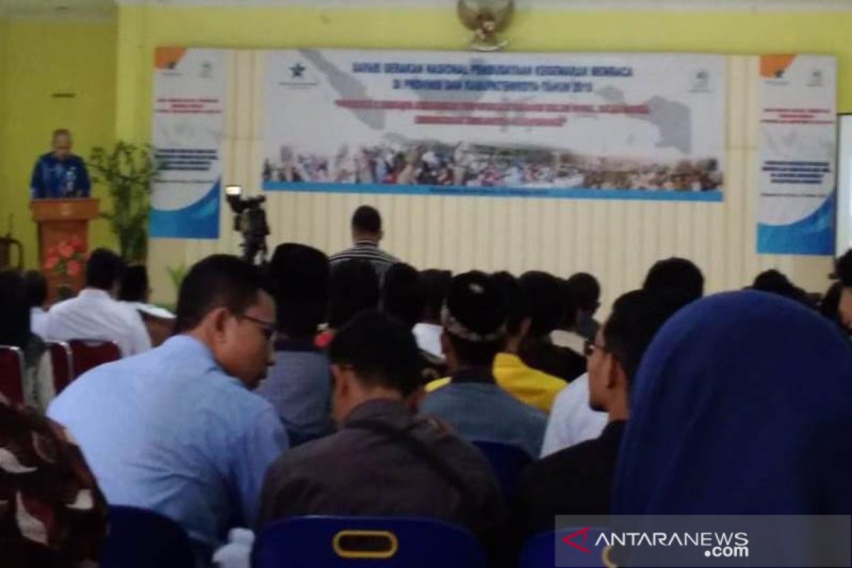 Perpustakaan Nasional safari gemar membaca di Aceh Utara