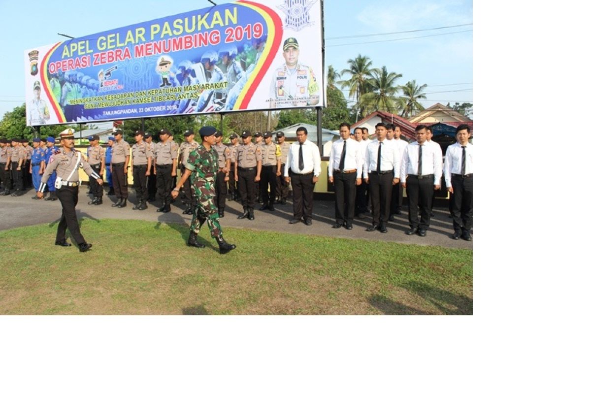 Kepolisian Resor Belitung gelar Operasi Zebra Menumbing 2019