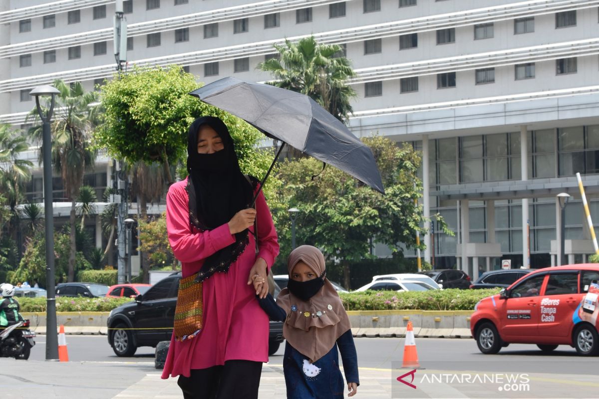 Cuaca panas masih berpotensi terjadi sepekan ke depan