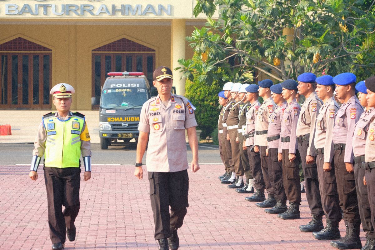 Polda Banten Apel Gelar Pasukan Operasi Zebra Kalimaya 2019