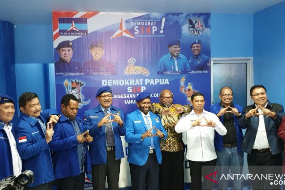 Peresmian Kantor DPD Demokrat Papua untuk mendukung pilkada 2020