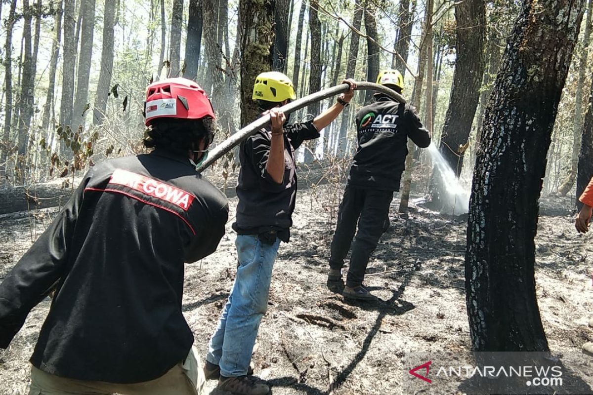 ACT Ikut bantu padamkan kebakaran hutan lahan