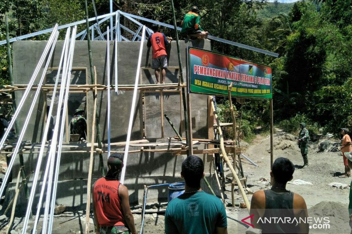 Pembangunan kantor tiga pilar program TMMD hampir rampung