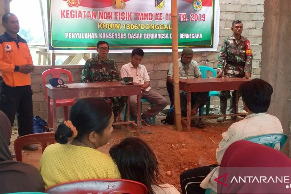 Satgas TMMD kolaborasi BPBD sosialisasi kebencanaan