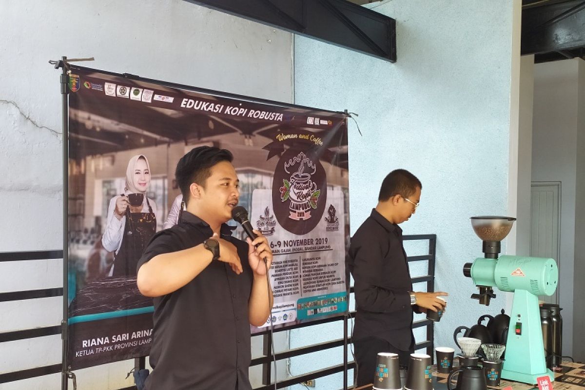 Edukasi kopi "road to campus" hadir perkenalkan kopi robusta Lampung