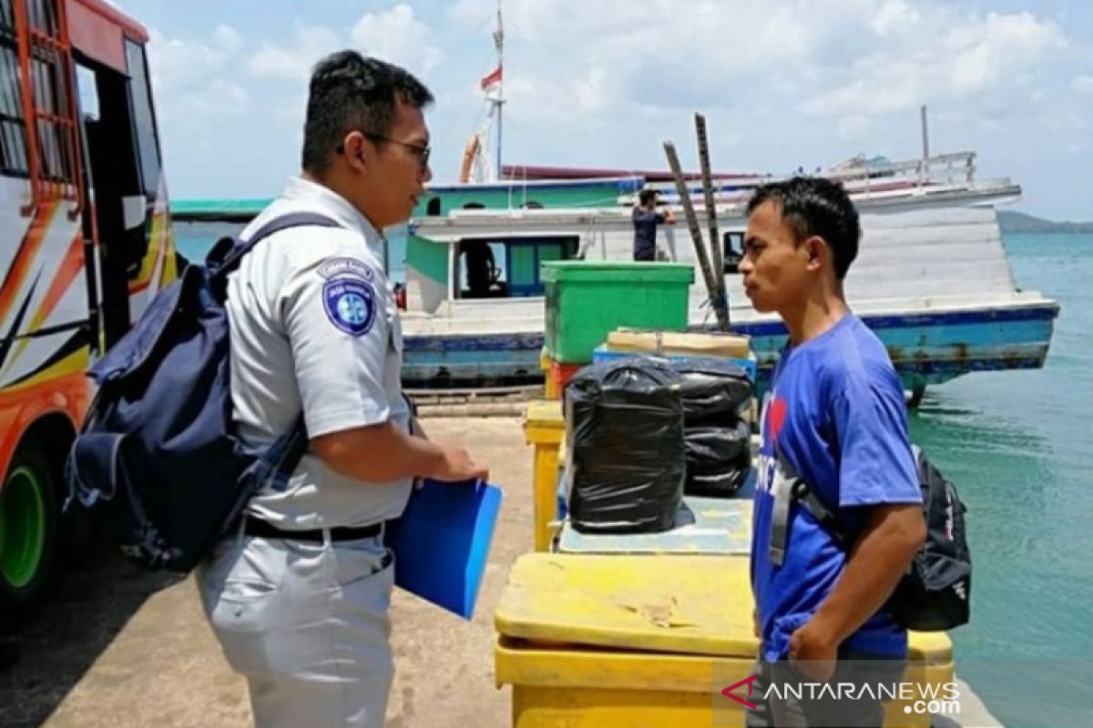 Jasa Raharja Babel sosialisasi di pelabuhan Pongok Sadai-Toboali