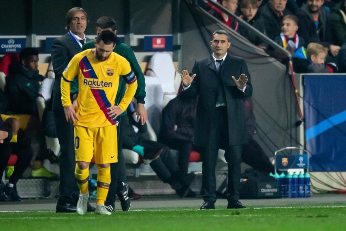 Pelatih Valverde:  Barca kurang tenang saat hadapi Slavia
