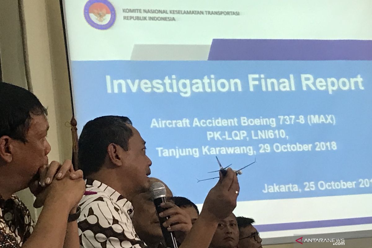 KNKT membeberkan kronologi kecelakaan JT 610 hasil investigasi