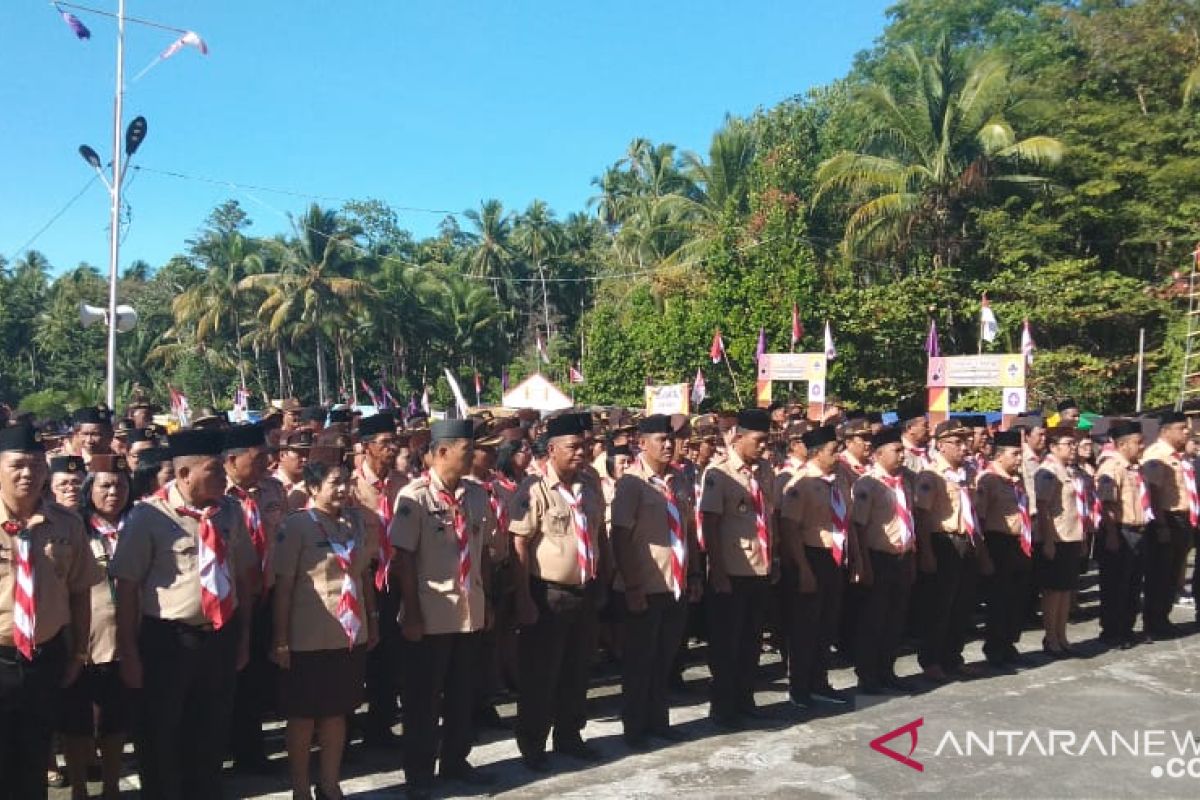 Anggota Pramuka kepulauan laksanakan kemah sambut Sumpah Pemuda