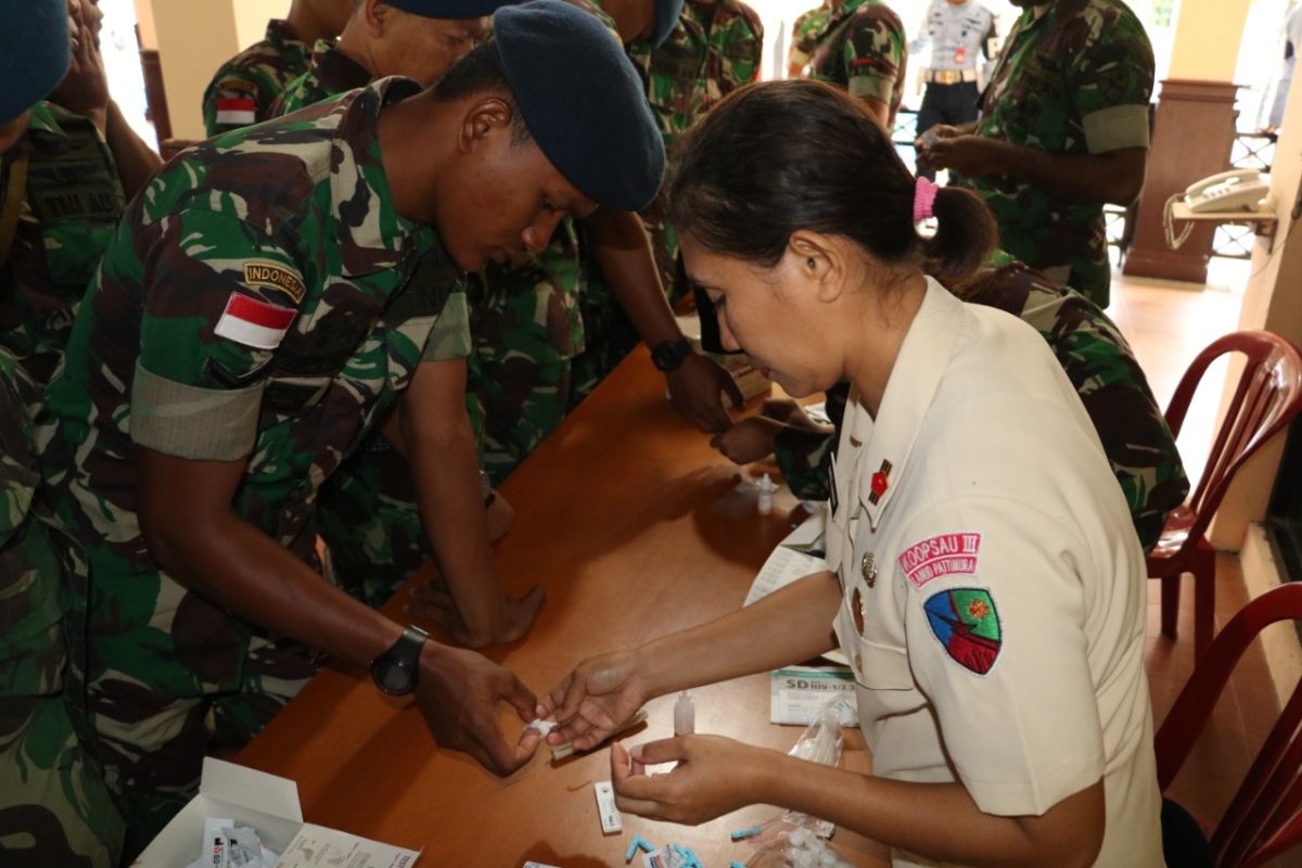 Prajurit Lanud Pattimura Ambon  bebas HIV/ Aids