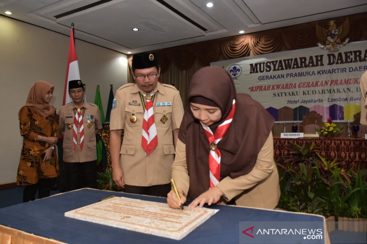 Wagub membuka Musda Gerakan Pramuka Kwarda NTB