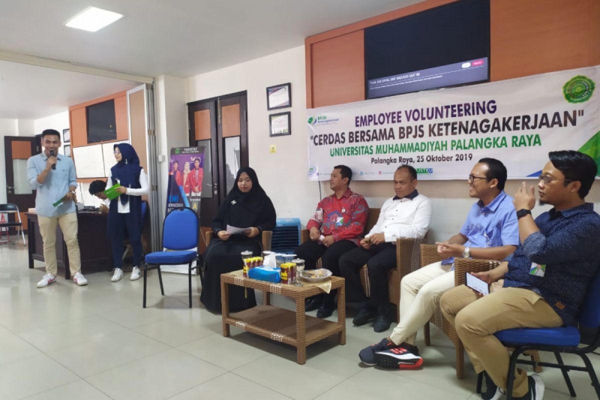 BPJS-TK Palangka Raya menggelar kegiatan mengajar di Fisipol UMP