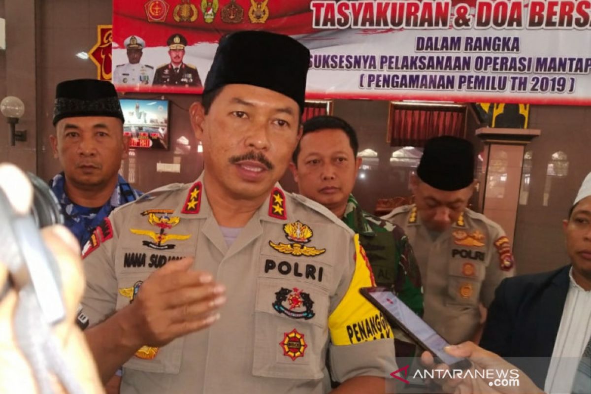 Polda NTB menggelar tasyakuran usai pelantikan Presiden RI berjalan aman