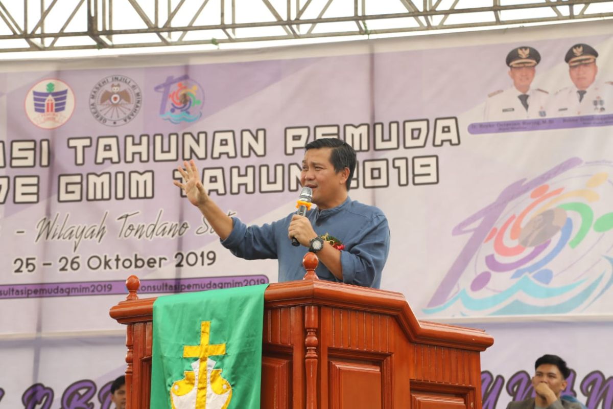 Wagub Kandouw ajak pemuda gereja jadi pelopor era milenial