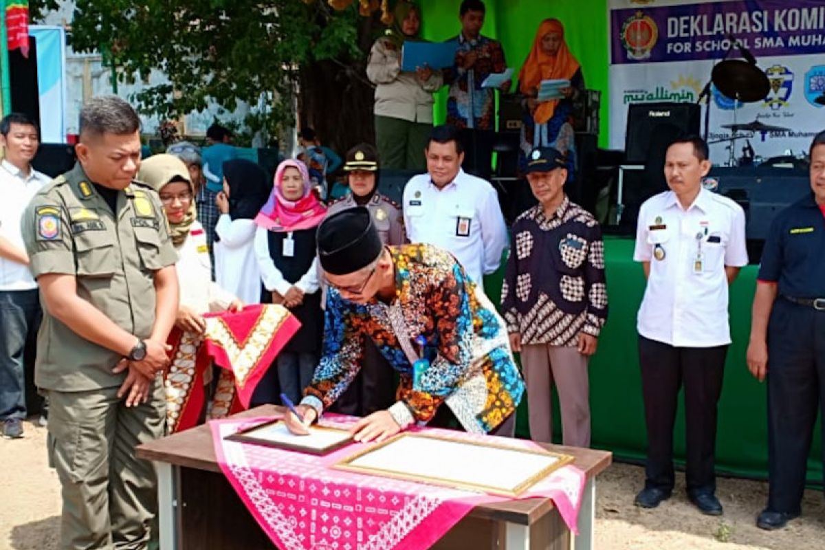 Deklarasi "Pantib for School" di sekolah rintisan selesai pada akhir tahun