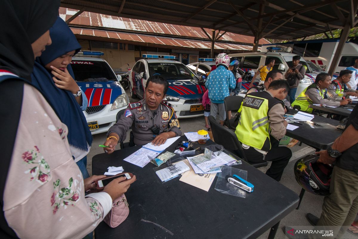 Satlantas Polres Palu tilang 2.087 pengendara selama operasi zebra