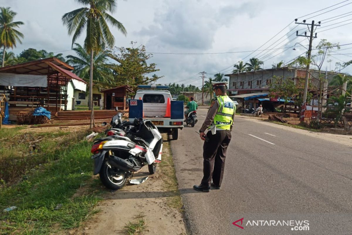 Lakalantas Vario kontra Nmax di Aceh Timur, dua luka-luka.