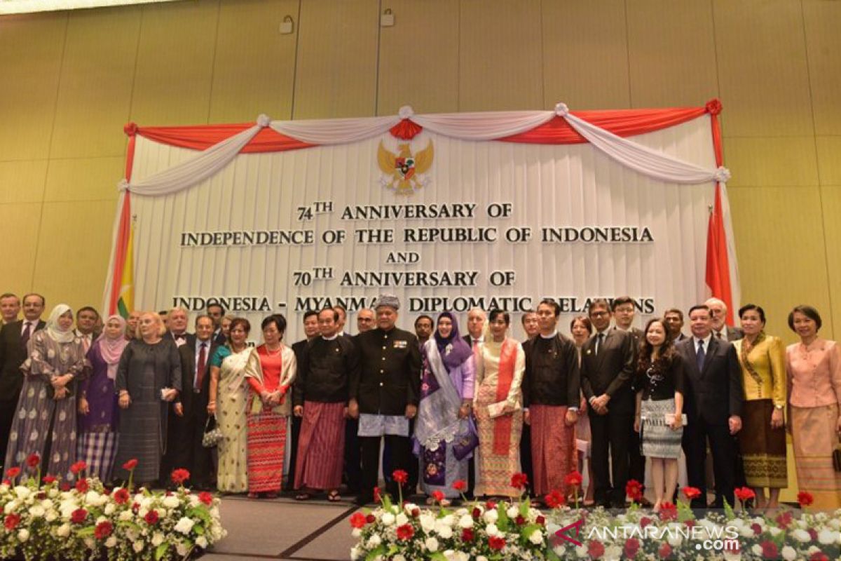 Indonesia-Myanmar rayakan peringatan 70 tahun hubungan diplomatik