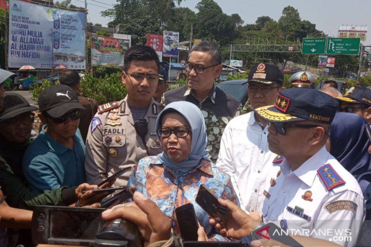 Uji coba Kanalisasi 2-1 di Jalur Puncak Bogor dimulai besok