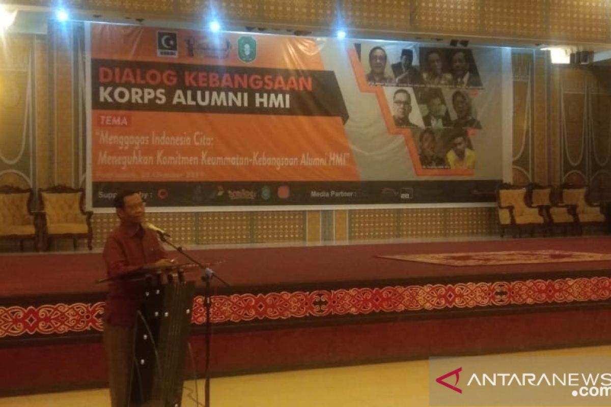 Menkopolhukam Mahfud minta HMI berkontribusi wujudkan Indonesia Emas