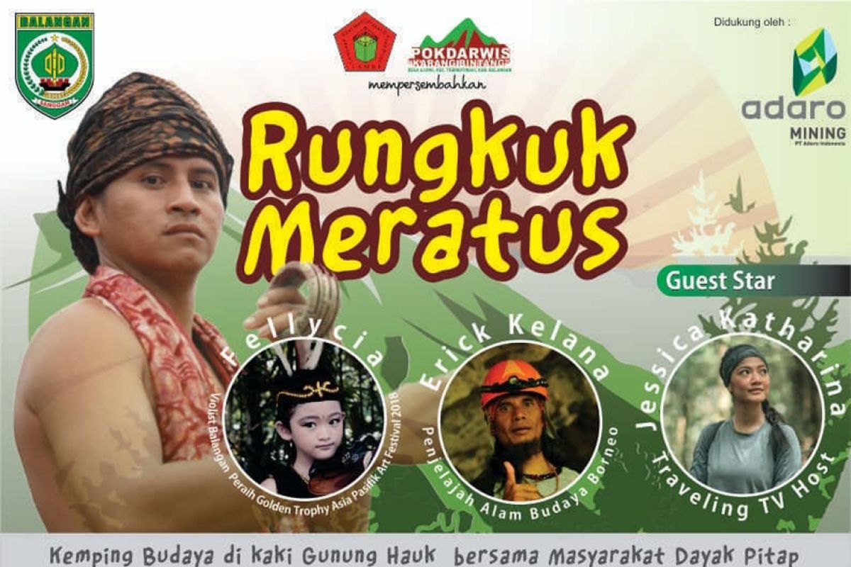 Ayo kemping bersama warga Dayak pada acara Rungkuk Meratus