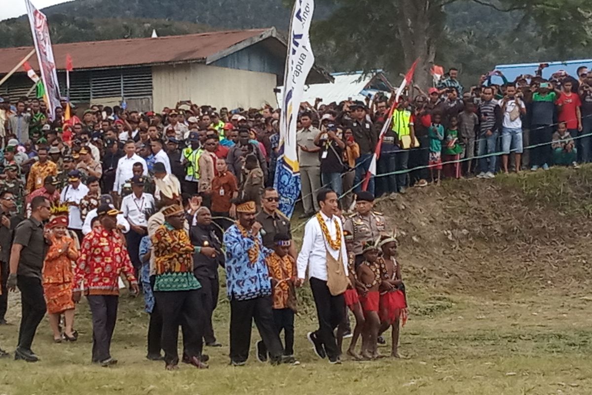 Masyarakat Pegunungan Arfak antusias sambut kehadiran Presiden Jokowi