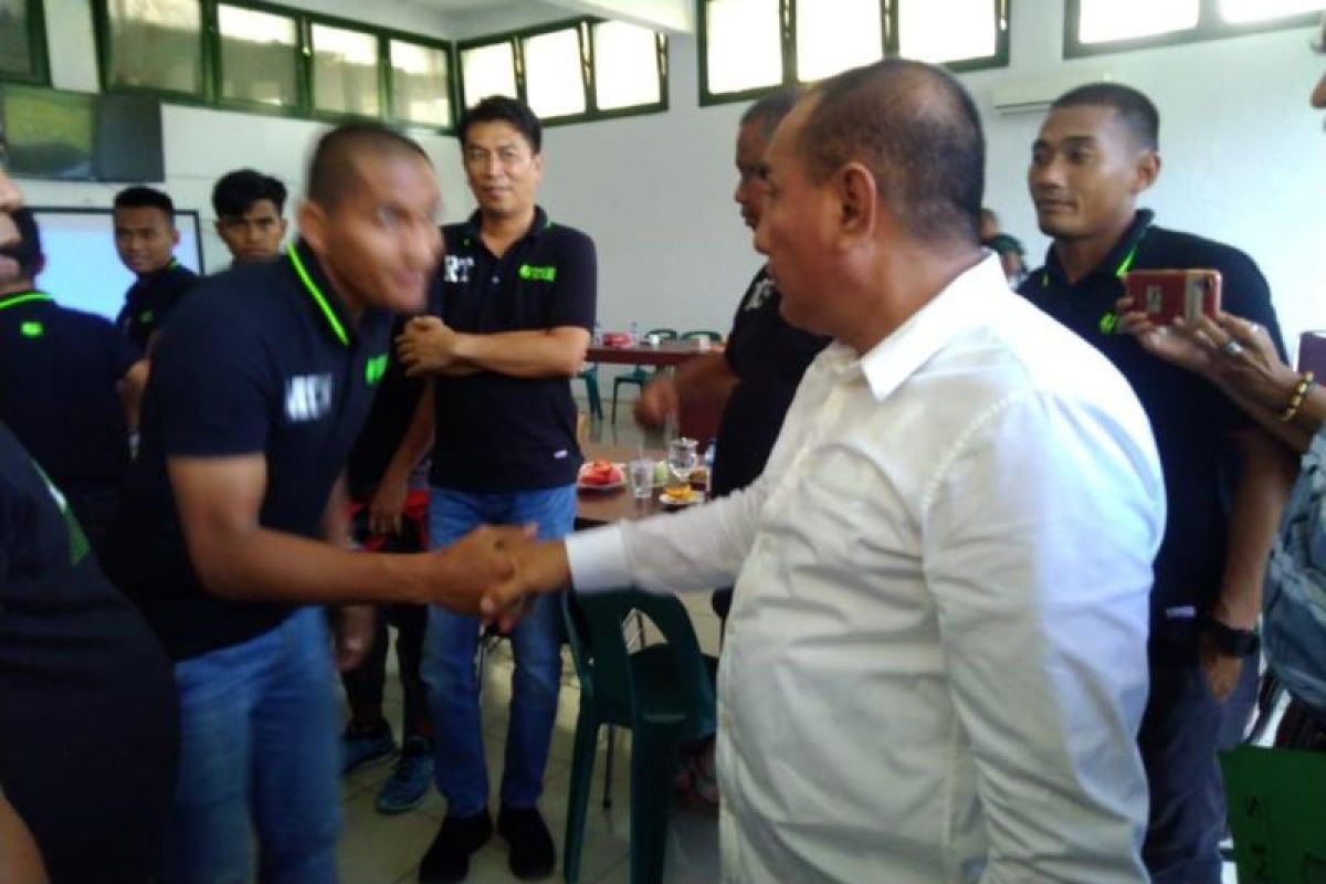 Jelang delapan besar Liga 2, Gubernur Sumut memotivasi pemain PSMS