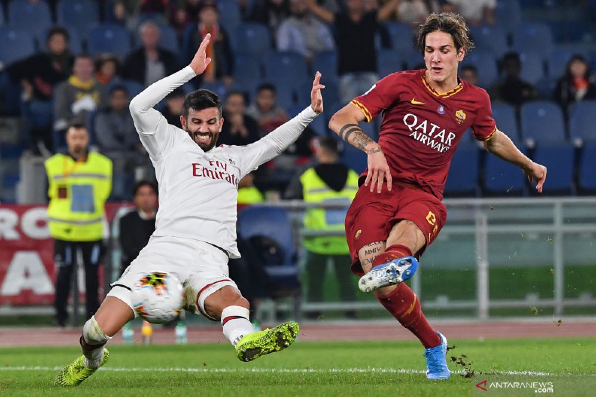 Liga Italia, Zaniolo antar Roma bekap AC Milan 2-1