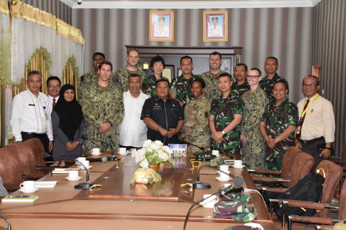 TNI dan Angkatan Bersenjata Amerika Serikat jumpai Wali Kota Sibolga