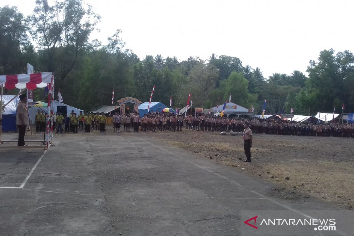 Pemkab Sangihe memperingati hari Sumpah Pemuda di lokasi kemah Pramuka