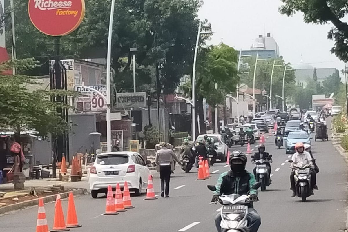 Sudin berlakukan rekayasa lalu lintas Jalan Kemang Raya