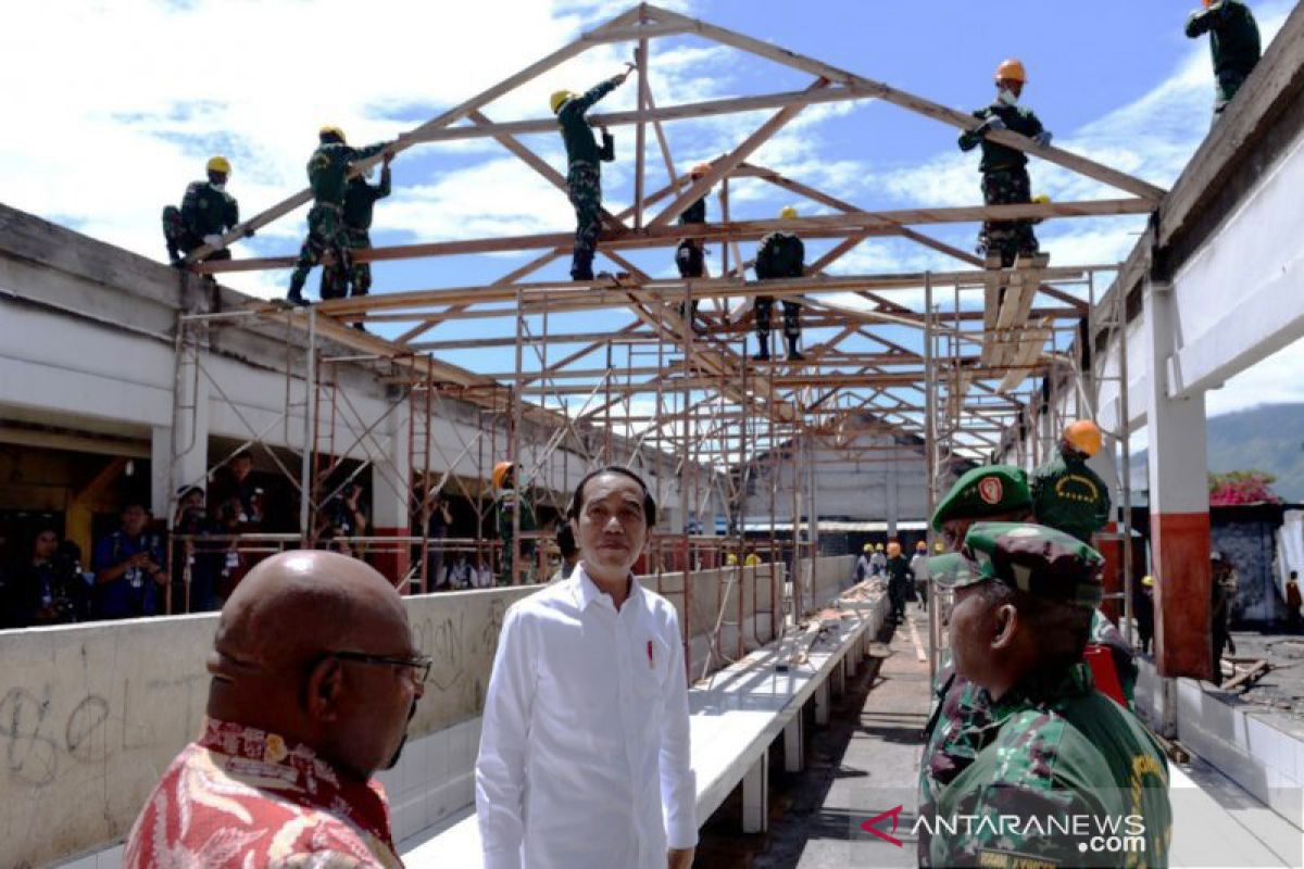 Presiden targetkan percepatan rehabilitasi infrastruktur di Wamena