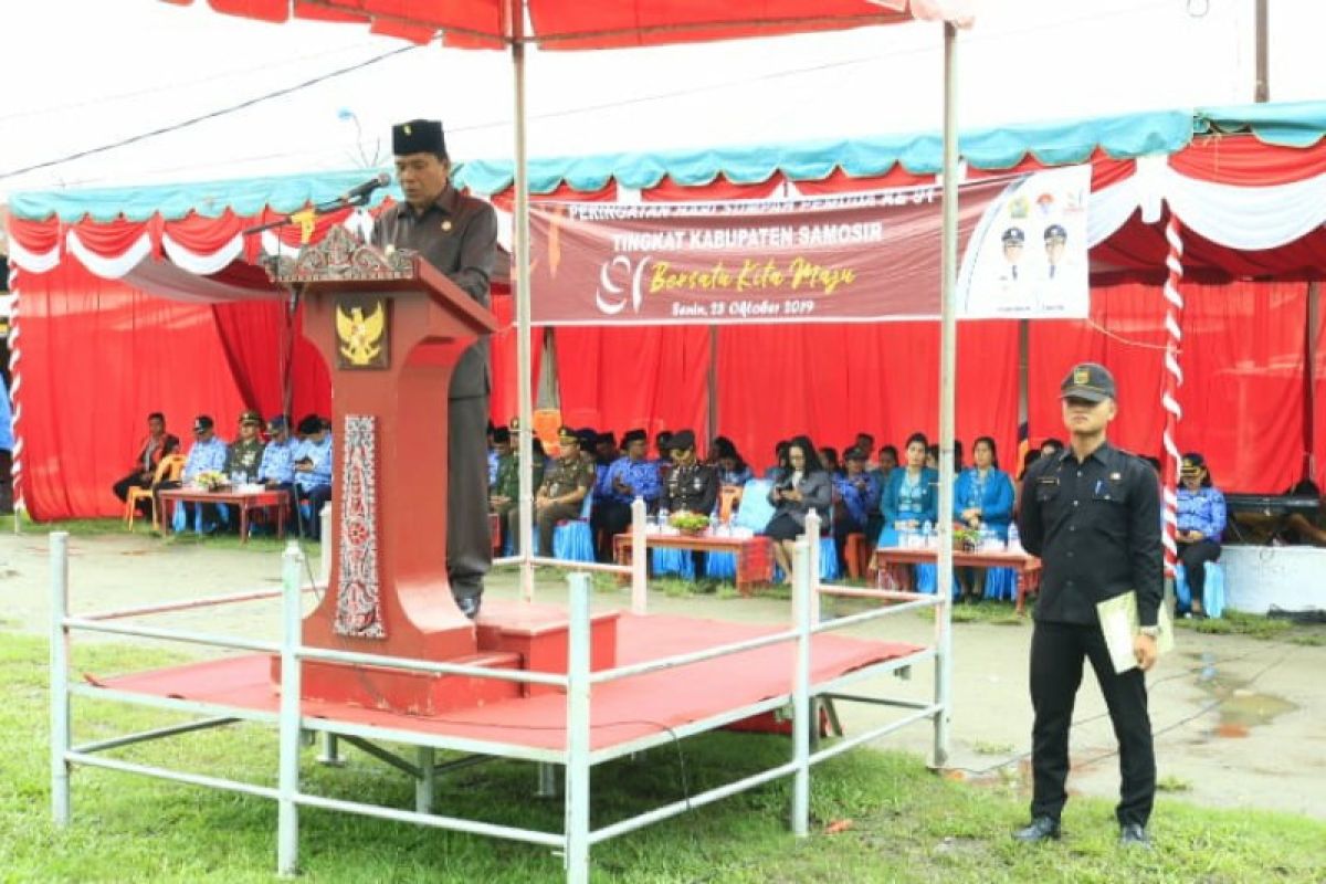 Wakil Bupati Samosir pimpin upacara Hari Sumpah Pemuda