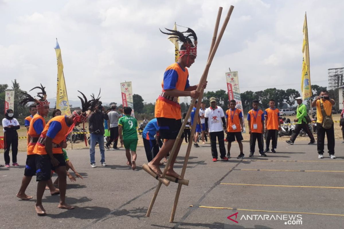 Banten juara umum Pekan Olahraga Tradisional Nasional 2019 di Bantul