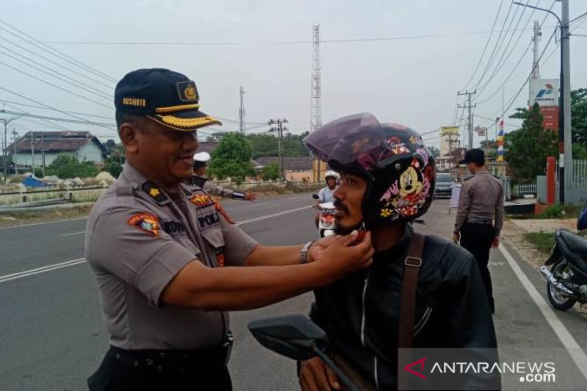 Polres Bangka Selatan tilang 156 pelanggar lalu lintas