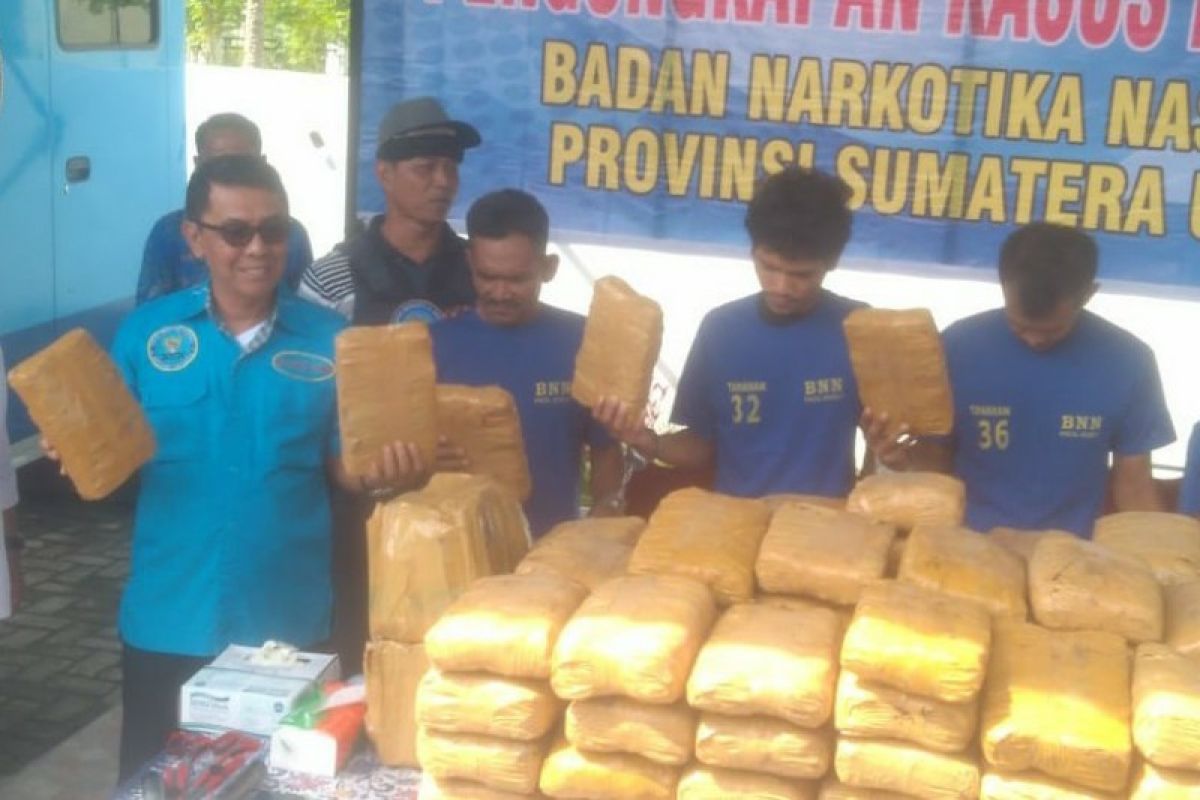 BNN Sumut sita 143 kg ganja jaringan Aceh