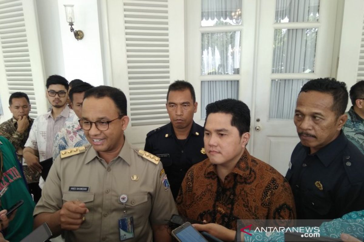 Menteri BUMN sambangi Balai Kota Jakarta bahas integrasi transportasi