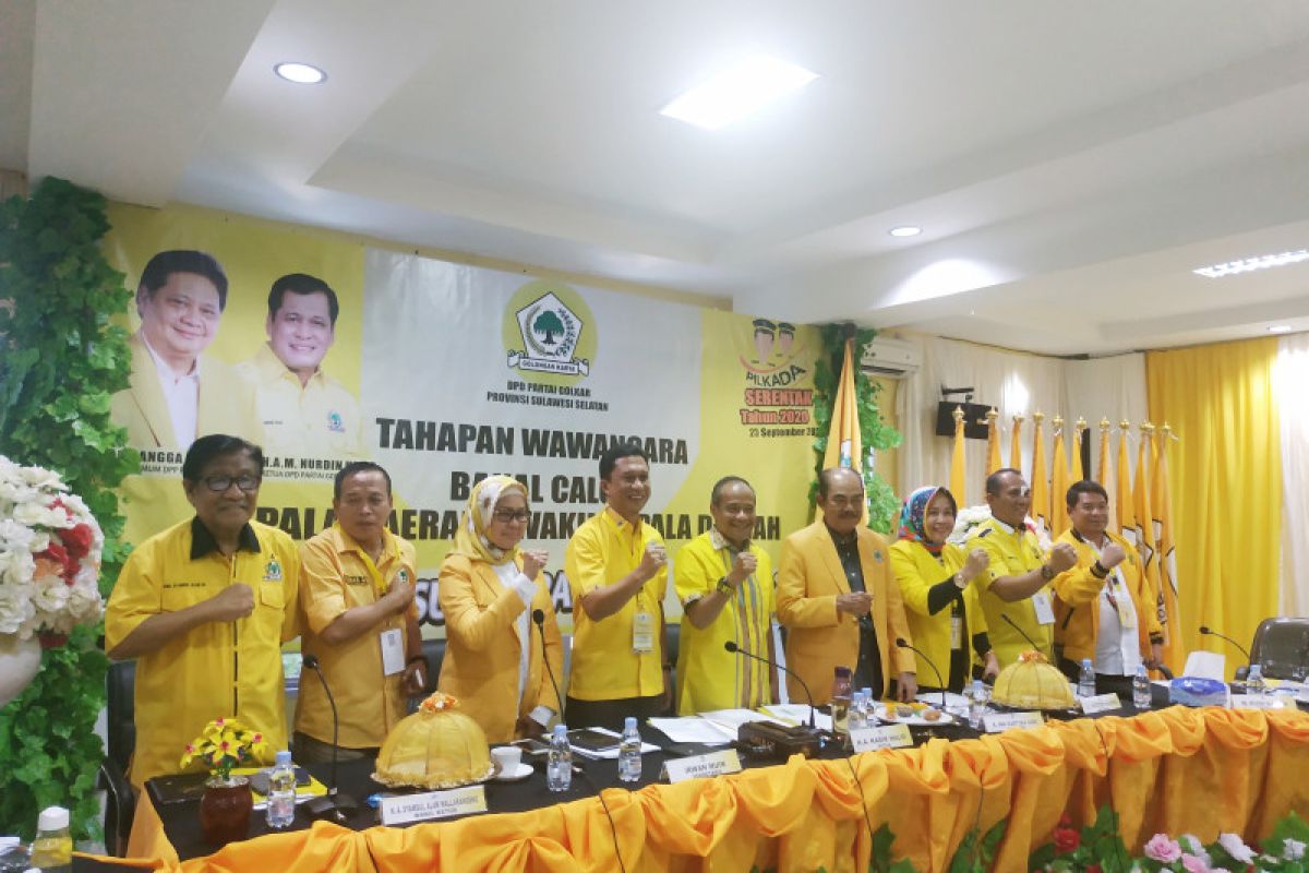 Tim Penjaringan Pilkada 2020, Golkar Sulsel uji tujuh kandidat