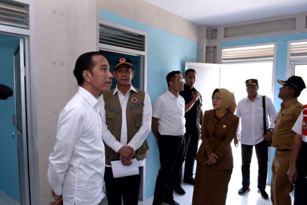 Presiden Jokowi tinjau pembangunan hunian tetap korban gempa di Kota Palu