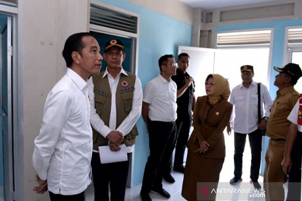 Tiba di Kota Palu, Jokowi tinjau pembangunan hunian tetap korban gempa