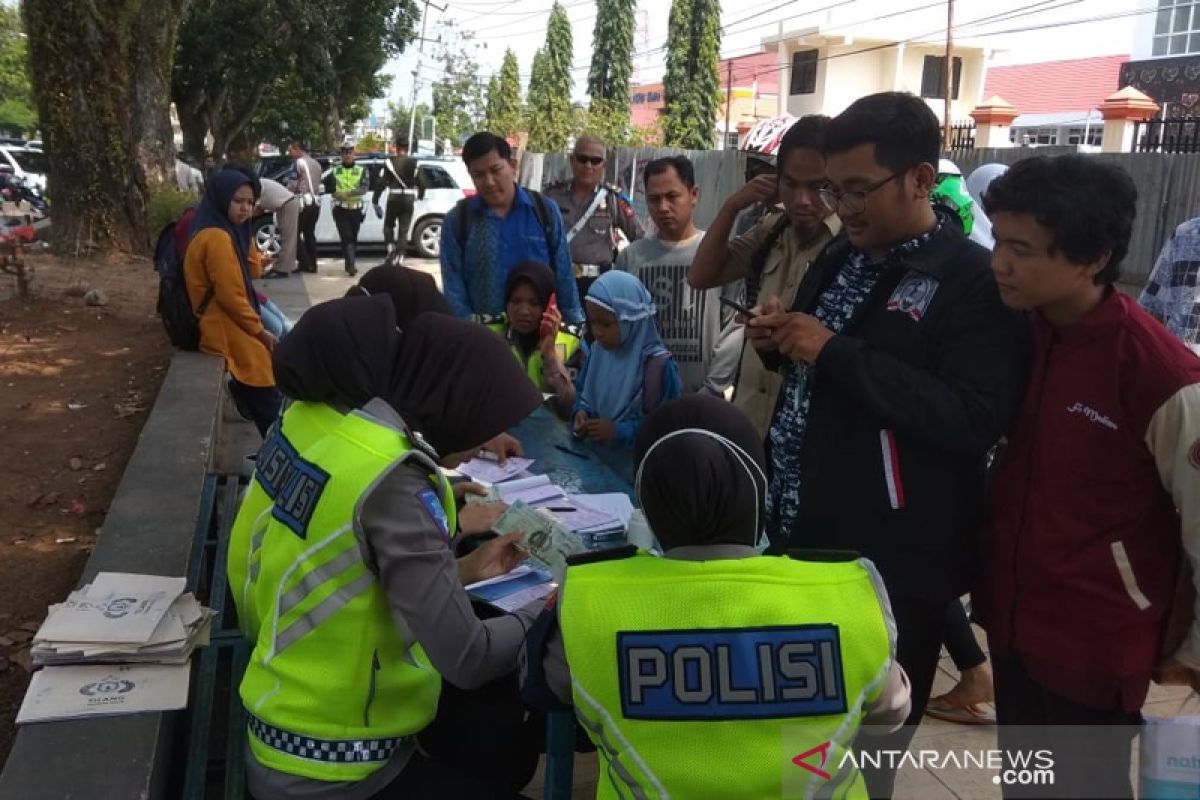 Polda Bengkulu amankan 7 kendaraan roda dua hasil operasi zebra